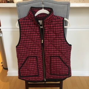 J Crew Factory Buffalo Check Vest